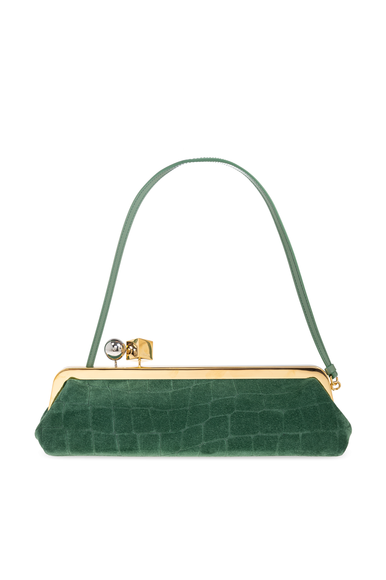 クラッチバッグ JACQUEMUS FW25 LA POCHETTE SALON (BAW00413AC2 7L14990) Jacquemus La Pochette Salon Leather Shoulder Bag | Neiman Marcus